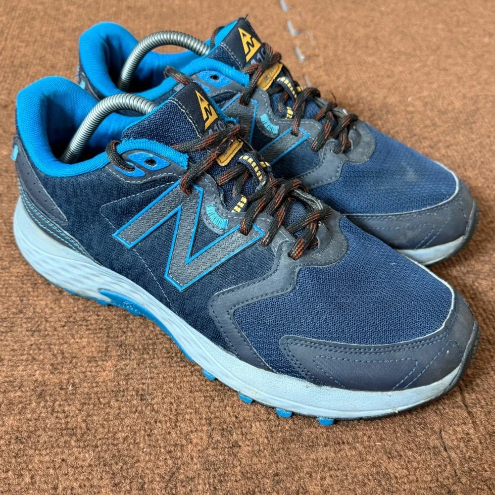 New Balance‎ 410v7 Trail Running Shoes Mens Navy Blue Orange MT410CC7 gym fit C+
